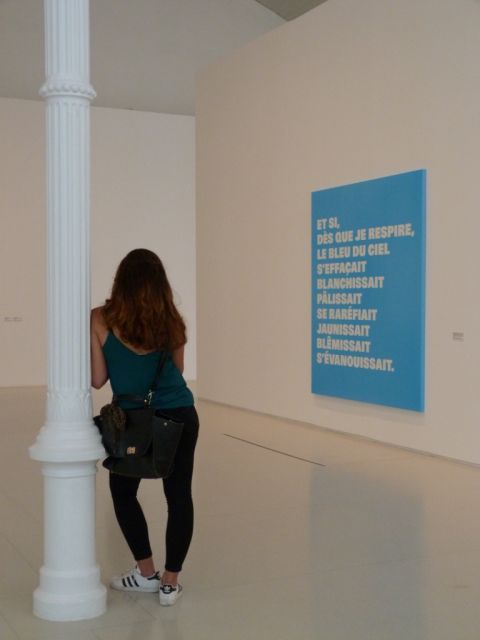 Rémy Zaugg, Questioni di percezione, installation view at Palacio de Velázquez, Madrid 2016