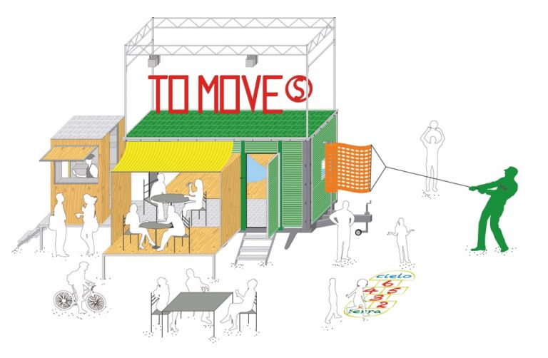 TO MOVEs –NOWA, Padiglione Italia alla 15. Biennale Architettura 2016 a cura di TAMassociati, render di progetto