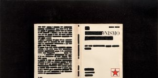 Emilio Isgrò, La risposta, 1971, 40x59 cm, china su libro tipografico in box di legno e plexiglass, Collezione privata