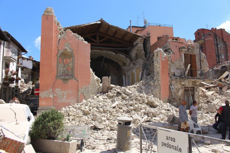 Chiesa di San Giovanni AMATRICE-Foto Carabinieri Tutela Patrimonio Culturale