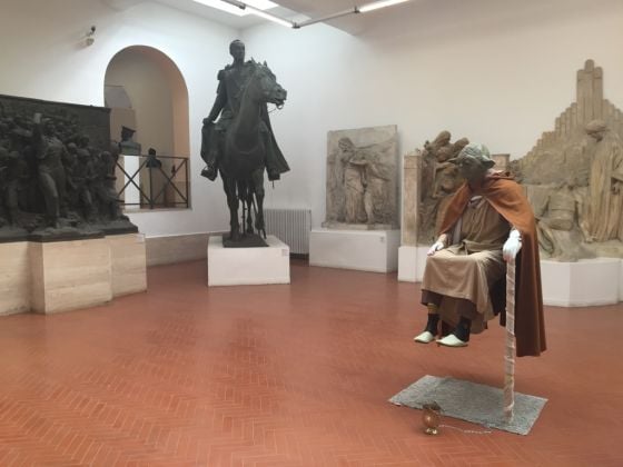 Claire Fontaine - installation view at Museo Pietro Canonica, Roma 2016