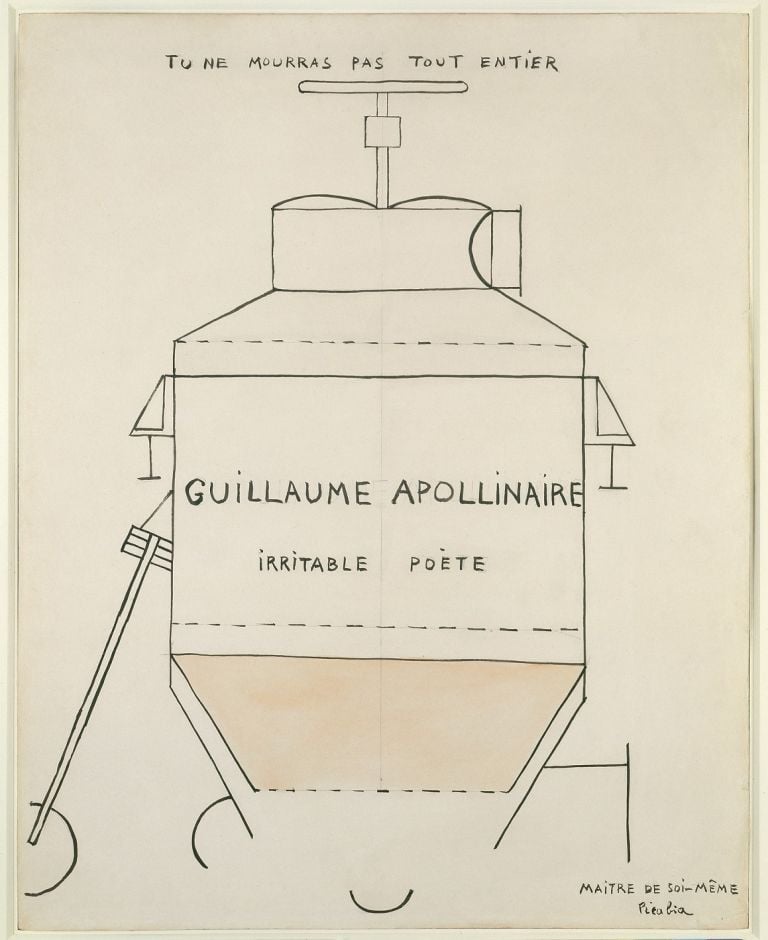 Francis Picabia, Guillaume Apollinaire, 1918 - Collezione Natalie e Léon Seroussi - © 2016 ProLitteris, Zurich