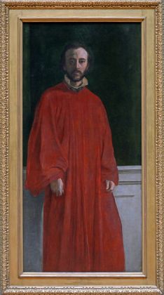 George Frederic Watts, Self Portrait in a Red Robe, 1853 ca. - © Watts Gallery