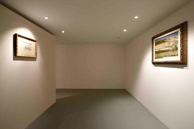 Giorgio Morandi & Vincenzo Agnetti. Differenza e ripetizione – installation view at Palazzo De Sanctis, Castelbasso 2016