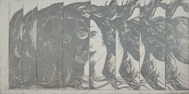 Giosetta Fioroni, Particolare della nascita di Venere, 1965, collezione Intesa Sanpaolo, Gallerie d’italia – Piazza Scala, Milano, photo Giuseppe Schiavinotto