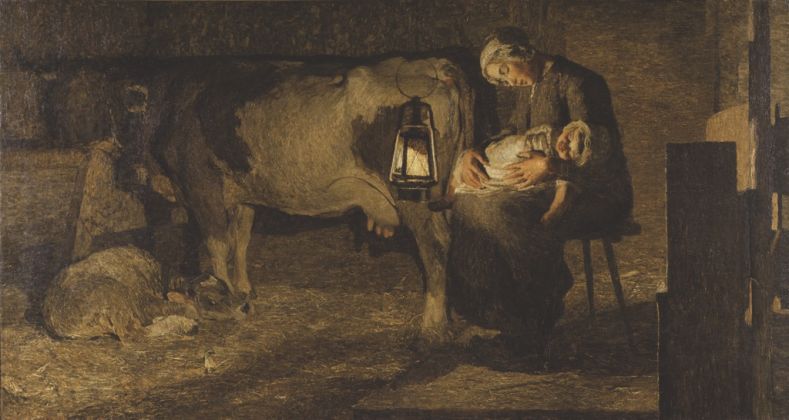 Giovanni Segantini, Le due madri, 1889, olio su tela, 162,5 x 301 cm - Galleria d’Arte Moderna, Milano