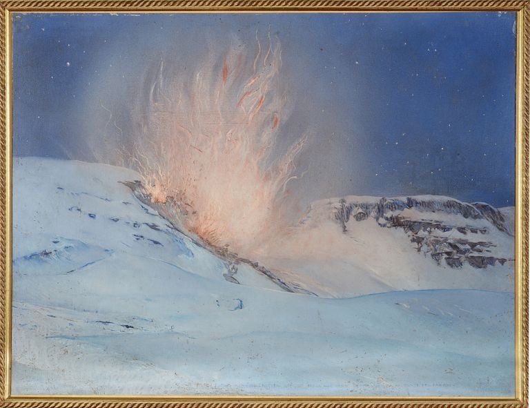 Giulio Aristide Sartorio, Esplosione di una mina, 1918 - Fondazione Il Vittoriale degli Italiani, Roma