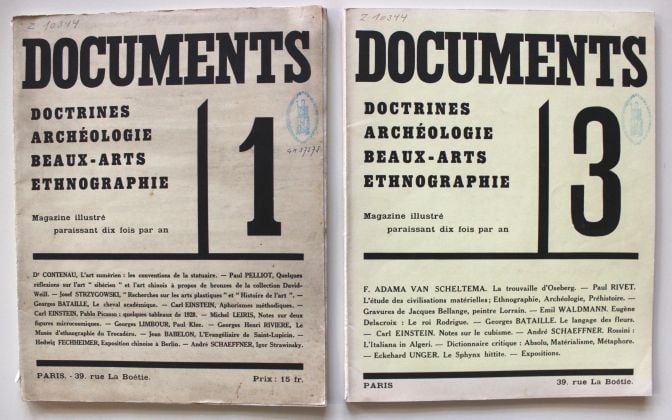 I numeri 1 e 3 della rivista Documents