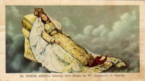 Iconografia popolare siciliana della Madonna Assunta, primi anni del Novecento