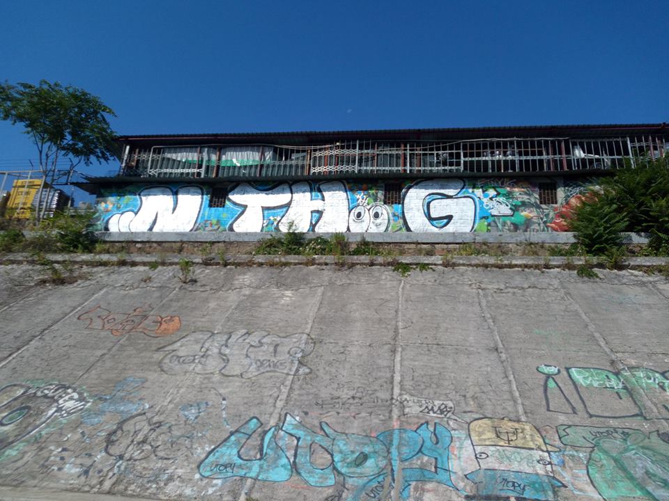 Il graffito di NTHG, che ha coperto il murale di Laura Galletti - foto Comitato Quartiere Marconi