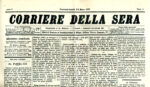 Il primo numero del Corriere della Sera