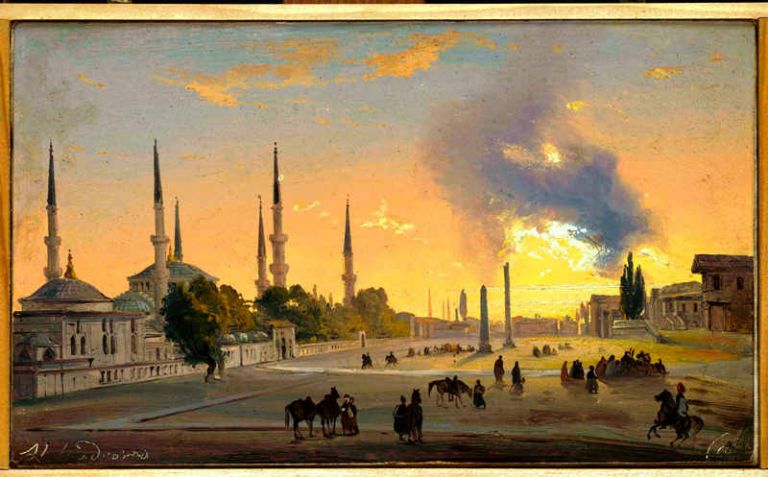 Ippolito Caffi, Costantinopoli, l'ippodromo, 1843, Fondazione Musei Civici di Venezia
