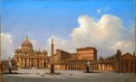 Ippolito Caffi, Roma, piazza San Pietro, 1836