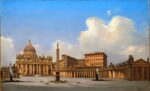 Ippolito Caffi, Roma, piazza San Pietro, 1836