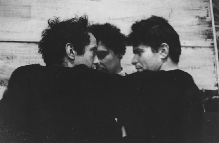 John Cohen Robert Frank, Alfred Leslie, Gregory Corso, 1959 Épreuve gélatino-argentique, 22.2 x 33 cm © John Cohen photo © Courtesy L. Parker Stephenson Photographs, New York