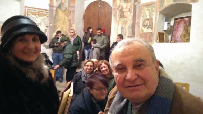 Messa di Natale con don Francesco, Oratorio della Madonna del Sole, Capodacqua - photo Ilaria Angeletti