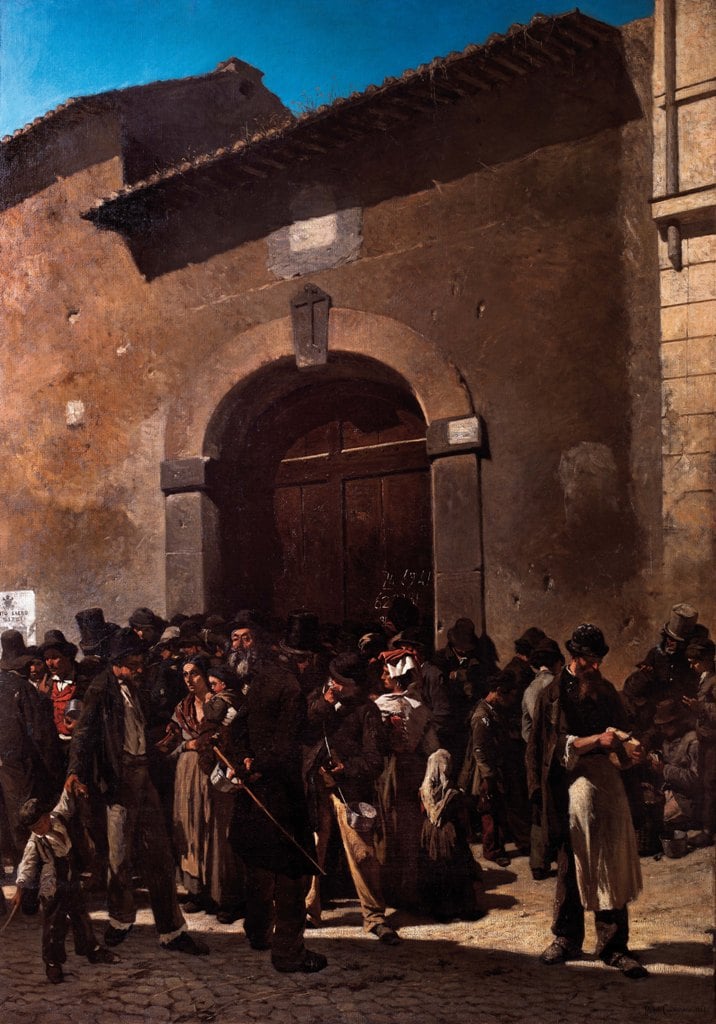 Michele Cammarano, Incoraggiamento al vizio, 1868