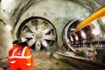 Ove Arup, Crossrail Tunnel Boring Machine Jessica breaks through into Stepney Green cavern, Photographer Robby Whitfield, February 2014 © Crossrail Ltd