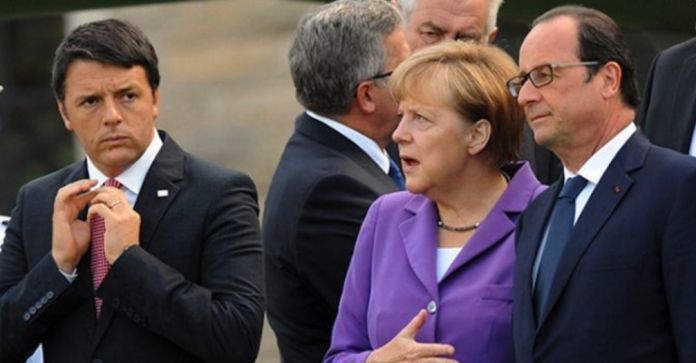 Renzi, Merkel e Hollande
