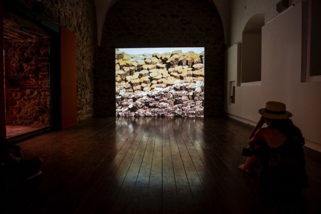 Salvatore Arancio - Travelling circular labyrinths - installation view at Museo Civico di Castelbuono, 2016 - photo Roberto Panucci