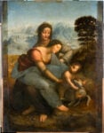 Sant’Anna di Leonardo da Vinci prima del restauro