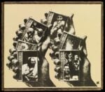 Wallace Berman Untitled (Allen Ginsberg) année 1960 Collage Verifax sur carton monté sur bois, (cadre original fabriqué par l’artiste), 29 x 33 cm Collection particulière © Estate of Wallace Berman © galerie frank elbaz, Paris