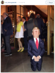Basilea, Donald Trump come Him di Maurizio Cattelan - opera anonima