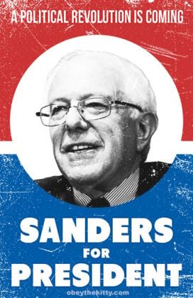 Bernie Sanders for president by Obey, 2016