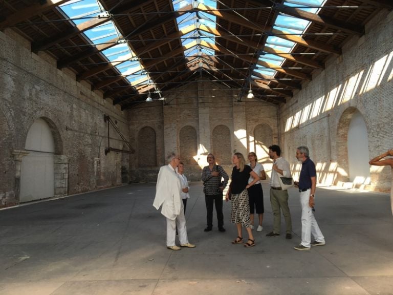 Da sinistra Mario Pieroni, Dora Stiefelmeier, Jean-Baptiste Decavèle, Chiara Bertola, Giuliano Sergio, Renato Bocchi - foto Barbara Nardacchione courtesy Zerynthia