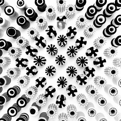 Emilio Cavallini, Optical. Checkerboard, 1985