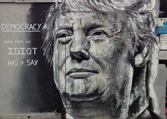 Furia ACK, il murale contro Donald Trump