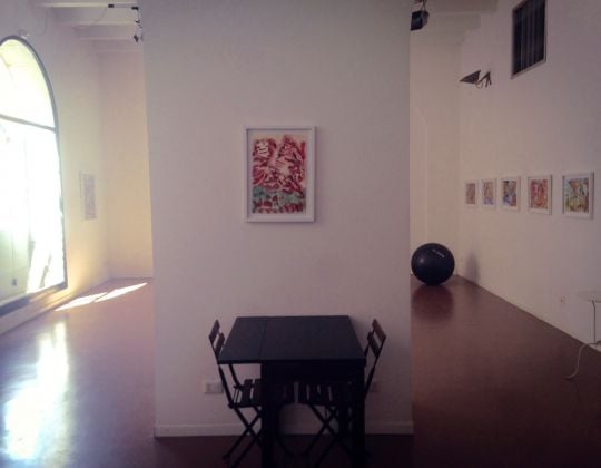 Germana Dragna – Opere su carta - exhibition view at Nuvole Galleria, Palermo 2016