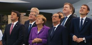 I leader europei al summit NATO del 2014 in Galles