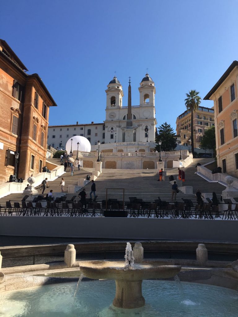 Inaugurazione della scalinata di Trinità dei Monti restaurata - foto Lucia Ritrovato