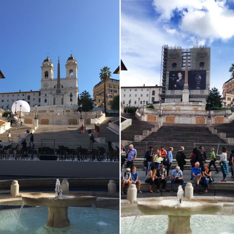 Inaugurazione della scalinata di Trinità dei Monti restaurata - foto Lucia Ritrovato