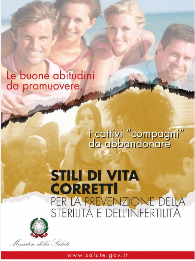 La copertina dell'opuscolo del Fertility Day