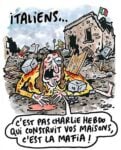 La seconda vignetta di Charlie Hebdo sul terremoto in Italia