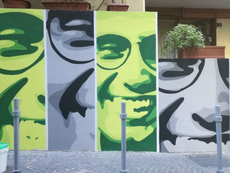 Napoli, il murale di Orticanoodles per Giancarlo Siani