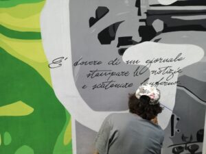 La street art a Napoli contro la camorra. Orticanoodles ricordano Giancarlo Siani