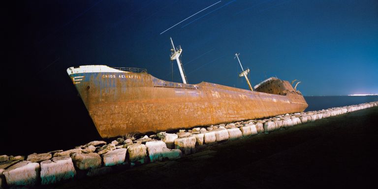 Olivo Barbieri, ERSATZ LIGHTS case study #1 east west, Pellestrina, Venezia 1988