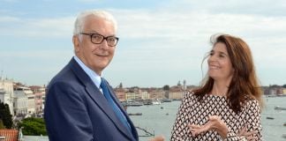 Paolo Baratta e Christine Macel - Foto Andrea Avezzi - Courtesy La Biennale di Venezia