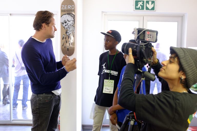 Paul McCarthy Skateistan Skate School Launch Johannesburg Sud Africa