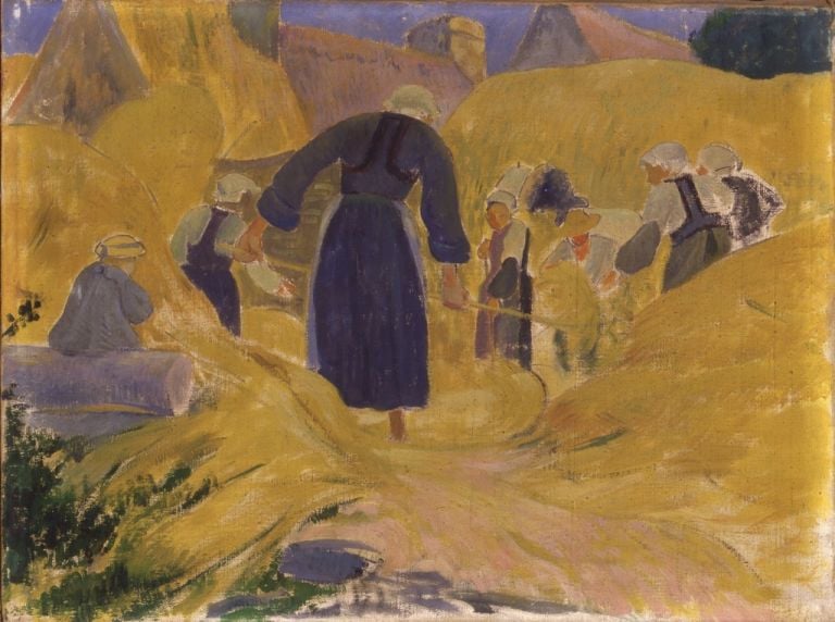 Paul Sérusier, La trebbiatura, Le Pouldu, 1890 - Collezione privata