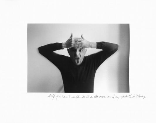 Self-portrait as a devil on the occasion of my fortieth birthday, 1972 © Duane Michals, Courtesy Admira, Milano