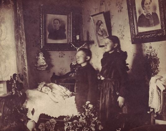 Anonimo, Fotografia post-mortem, 1850 ca.