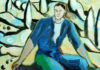 Sandro Chia - Attesa, 2013-2014 olio su tela 60x50cm (dettaglio)