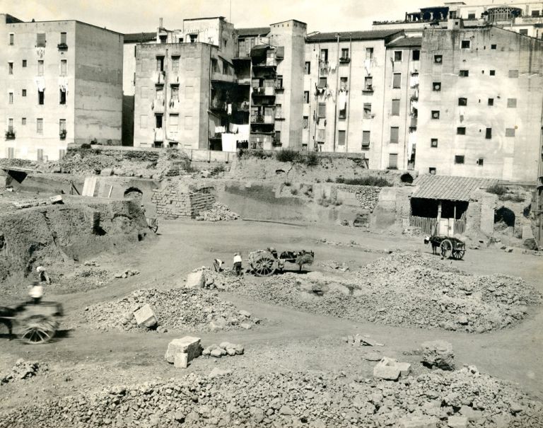 Esther B. Van Deman, Viminal Hill, general view of excavations, Rome, 1913 - Photographic Archive, American Academy in Rome