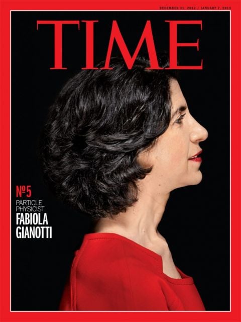Fabiola Gianotti sulla copertina del Time, Ph. Levon Biss