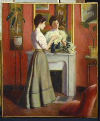 Federico Zandomeneghi, Femme au miroir, 1898 - Collezione privata