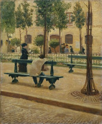 Federico Zandomeneghi, Place du Tertre, 1880 ca. - Collezione privata
